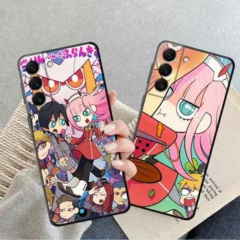 Милый чехол для телефона с изображением аниме «Zero Two» для Samsung Galaxy S8 S7 S23 Ultra 5g S22 Plus S10 S9 S20 Fe S10e S21, силиконовые чехлы Samsung S23 5G
