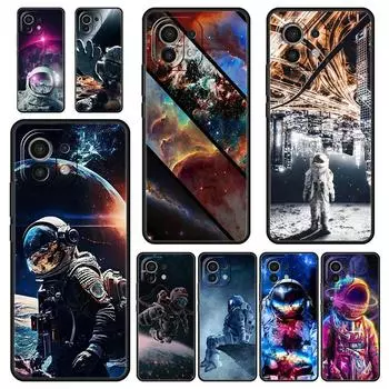 Милый чехол для телефона с изображением астронавта и луны для Xiaomi 12T 12 13 Pro Poco X3 NFC M3 F3 F4 M4 X4 Mi Note 10 11 Lite 10T 5G 11T 9T Мягкий чехол Poco X4 Pro 5G
