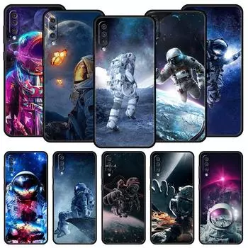 Милый чехол для телефона с изображением астронавта Луны для Samsung Galaxy A12 A32 A50 A70 A20E A20S A10 A10S A22 A30 A40 A42 A52 5G A02S A04s Мягкий чехол Samsung A04