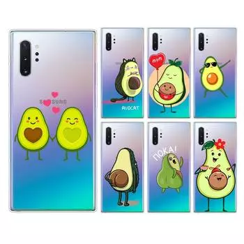 Милый чехол для телефона с изображением авокадо для Samsung Galaxy Note 20 10 9 8 Plus Ultra Lite M31 M31S M10 M10S M20 M21 M30 Note 20(5G)