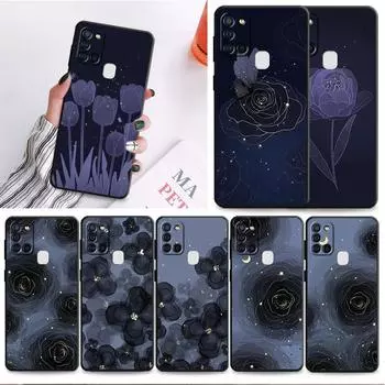 Милый чехол для телефона с изображением бабочки, цветка и листа для Samsung Galaxy A02s A40 A50 A70 A20e A03s A04s A10s A03 Core A04 A10 A02 A01 Samsung A10