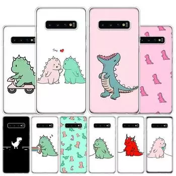 Милый чехол для телефона с изображением динозавра для Samsung Galaxy S10 Plus S20 FE S21 S22 Ultra S10E S9 S8 + S7 Edge J4 Samsung S10