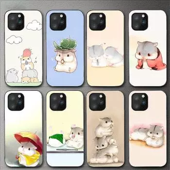 Милый чехол для телефона с изображением хомяка для Iphone 11 12 Mini 13 14 Pro Xs Max X 8 7 6s Plus 5 Se Xr Shell iPhone14Pro