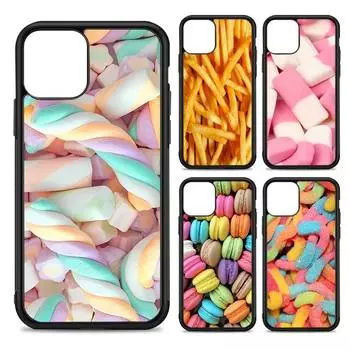 Милый чехол для телефона с изображением картофеля фри и сладостей, силиконовый чехол из поликарбоната и термополиуретана для iPhone 11 12 13 Pro Max 8 7 6 Plus X SE XR, твердые чехлы iphone 14