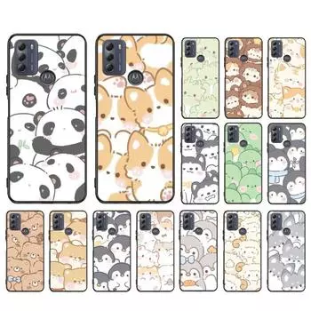 Милый чехол для телефона с изображением мультяшного животного для Moto Edge 50 40 Pro Edge 40 30 Ultra Neo Fusion G Power G Stylus G Play E32 E20 E40 G Stylus 5G 2023
