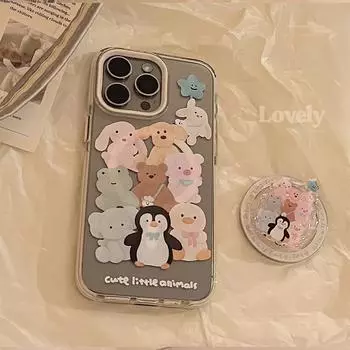 Милый чехол для телефона с изображением пингвина для iPhone 16/15/14/13/12/11 15promax