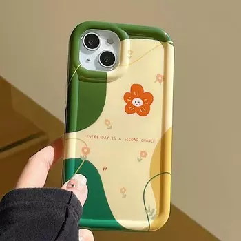 Милый чехол для телефона с изображением подсолнуха, смайлика, ромашки, милого цветка Ins, граффити, для Iphone 14 Pro Max 13 12 11 Promax, задняя крышка, капа for iphone 11PROMAX