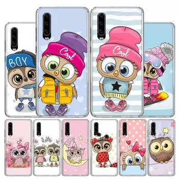 Милый чехол для телефона с изображением совы и сердец Lover Christmas Candy для Huawei P30 P20 P10 P40 P50 Pro Mate 20 40 30 10 Lite, популярные чехлы Huawei Mate 20