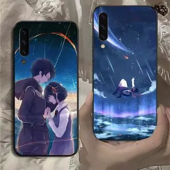 Милый чехол для телефона с изображением вашего имени в стиле аниме для Samsung Note 9 10 20 Plus Pro Ultra J6 J5 J7 J8 мягкий черный чехол для телефона Galaxy Note20