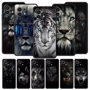 Милый чехол для телефона с изображением животного льва, волка, тигра для Xiaomi 14 13T 12T Pro 12 13 11 Ultra Mi Note 10 Lite 10T 5G 11X Pro 11T 11i 9T Xiaomi 13T