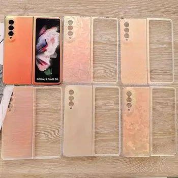 Милый чехол для телефона с камуфляжной ромбовидной текстурой и лазерным ослеплением для Samsung Galaxy Z Fold 3 2, матовый чехол For Samsung Z Fold 2