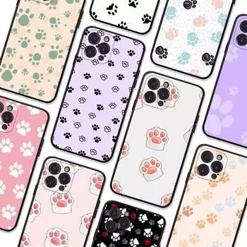 Милый чехол для телефона с кошачьей лапкой для iPhone 8 7 6 6S Plus X SE 2020 XR XS 14 11 12 13 Mini Pro Max мобильный чехол 6plus or 6s plus