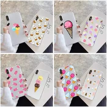 Милый чехол для телефона с мороженым для Xiaomi 11 Redmi Note 11pro5G 8T 9A 9S K30 10T 12SPro Ultra K40pro, прозрачный чехол xiaomi12Spro