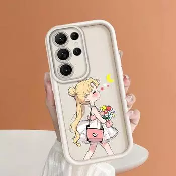 Милый чехол для телефона с мультяшной девочкой для iPhone Samsung Galaxy Xiaomi Redmi POCO HUAWEI Honor противоударный резиновый мягкий гибкий чехол Samsung A32 4G/5G