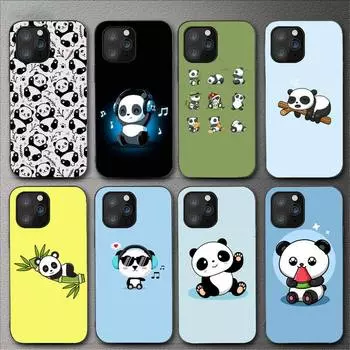 Милый чехол для телефона с пандой для Iphone 11 12 Mini 13 14 Pro Xs Max X 8 7 6s Plus 5 Se Xr Shell iPhone6