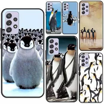 Милый чехол для телефона с пингвином для Samsung A12 A22 A32 A42 A52 A72 A21S A52S A20e A31 A51 A71 A50 A70, чехол Samsung A10