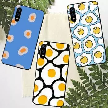 Милый чехол для телефона с яйцами-пашот для Redmi 9A 8A 6A Note 9 8 10 11S 8T Pro Max 9 K20 K30 K40 Pro PocoF3 Note11 5G чехол redminote11Epro