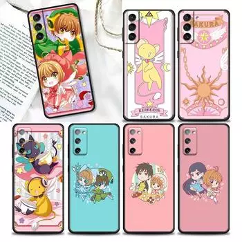 Милый чехол для телефона с рисунком аниме «Captor Sakura» для Samsung Galaxy S22 S21 S20 Ultra S10e S9 S8 S7 Fe 5G Plus Fundas Capa Samsung S22 Ultra 5G
