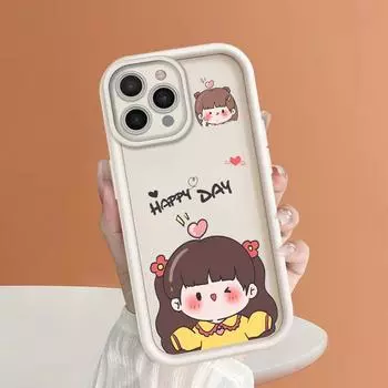 Милый чехол для телефона с рисунком милой девушки для iPhone Samsung Galaxy Xiaomi Redmi POCO HUAWEI Honor, противоударный резиновый мягкий гибкий чехол iPhone 13