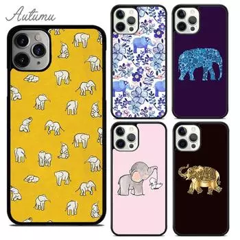 Милый чехол для телефона с рисунком слона для iPhone 11 12 13 14 Pro Max mini X XR XS SE 2020 6S 7 8 Plus Samsung Galaxy S21 S22 iPhone 6plus