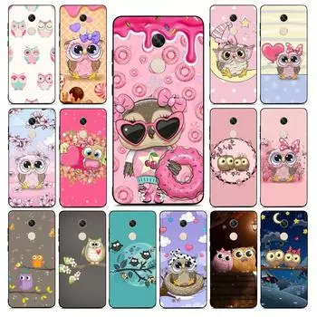 Милый чехол для телефона с рисунком совы для Redmi Note 4 X 5 A 6 7 8 Pro T 9 Pro 9S 10 Pro 11 Pro 11S 11Epro PocoM3pro Note 11Pro 5G 6.67in