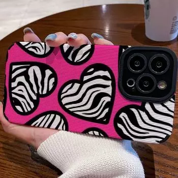 Милый чехол для телефона с сердечками для Iphone 13 Pro Max 11 14 Plus 12, противоударный задний чехол-бампер для Iphone Xr Xs Max X 7 8 Plus Se2 iphone 6s 6