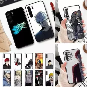 Милый чехол для телефона с ветровкой Webtoon для Huawei P20 P30 P10 plus P8 lite P9 lite, чехол для Psmart 2019 P20 pro P10 lite P40 lite