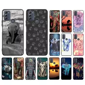 Милый чехол для телефона со слоном для Motorola Moto E7 Plus E32 E20 E40 Edge 20 Lite G22 G52 G20 G30 G100 G60 G50 G10 G Pure G Stylus Moto E7