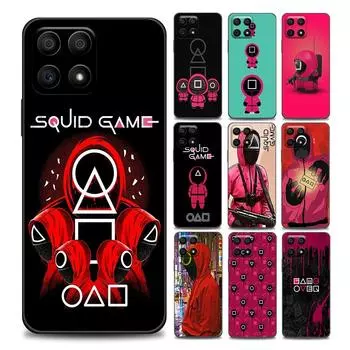 Милый чехол для телефона Squid Game TV Red Green для Honor 50 30 10 Lite 30i 20 e 9A 9C 9X Pro 8X Nava 8i 9 Y60 Мягкие силиконовые чехлы Honor 8X