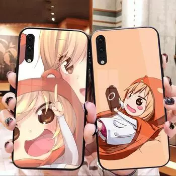 Милый чехол для телефона Umaru Chan Anime для Huawei P50 P40 P30 P20 Pro Mate 40 30 20 Pro Nova 9 8 7 PC Glass Phone Cover Huawei P50 Pro