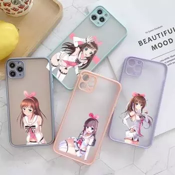 Милый чехол для телефона Virtual Idol Kizuna AI для iPhone 14 13 12 11 Mini Pro Max XS X Max XR 8 7 Plus SE 2022, цветной чехол для телефона iPhone 14