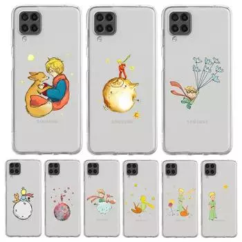 Милый чехол для телефона в стиле аниме «Маленький принц» для Samsung Galaxy A51 A71 A21S A12 A11 A31 A41 A52S A32 A01 A03S A13 A22 5G, прозрачный чехол Samsung A01