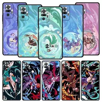 Милый чехол Genshin Impact для Xiaomi Redmi Note 11 10 8 Pro 10S 9S 9 9T 8T 9C 9A 8A 7 K40 Gaming K50 11T 5G, силиконовый чехол для телефона Redmi 8A