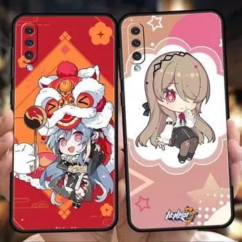 Милый чехол Honkai Impact 3rd Game для Samsung A15 A13 A51 A71 A41 A31 A21S A03S A05 A12 A32 A52 A22 A23 A25 A33 A53 A73 5G Cover Samsung A05