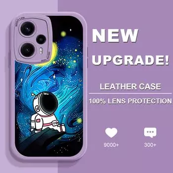 Милый чехол из искусственной кожи для Vivo V23E Y15 Y91 Y51 OPPO A9 Reno8 6 Realme 10 Pro C21 C12 C15 C35 Huawei Nova 7i P30 Lite Infinix Hot 10S, чехол для телефона Vivo S1