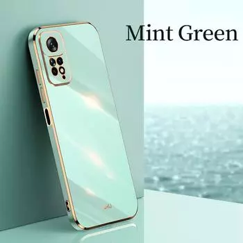 Милый чехол из ТПУ для Xiaomi 15 14T 13T 12T Pro Lite POCO X6 X5 X4 X3 F5 F3 Pro/для Redmi 12 10 9 9A 9T Pro Note 13 12 11 10 9T 9 8 7 Pro Чехол Xiaomi POCO C40 мятный зеленый