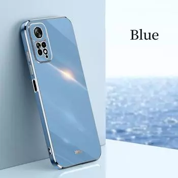 Милый чехол из ТПУ для Xiaomi 15 14T 13T 12T Pro Lite POCO X6 X5 X4 X3 F5 F3 Pro/для Redmi 12 10 9 9A 9T Pro Note 13 12 11 10 9T 9 8 7 Pro Чехол Xiaomi 12 Lite синий