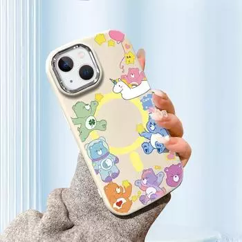 Милый чехол из жидкого силикона с милыми медведями для Samsung Galaxy S24 S23 S20 FE Plus Ultra Note 20 10 A51 A52 A54 A73, противоударный мягкий чехол Samsung M22 чёрный