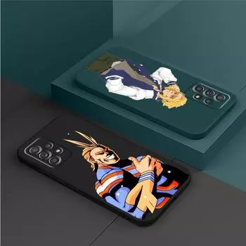 Милый чехол My Hero Academy Izuku Deku для Samsung Galaxy A01 A11 A02 A31 A21s A70 A51 A71 A03s A50, мягкий квадратный жидкий чехол из ТПУ Samsung A01