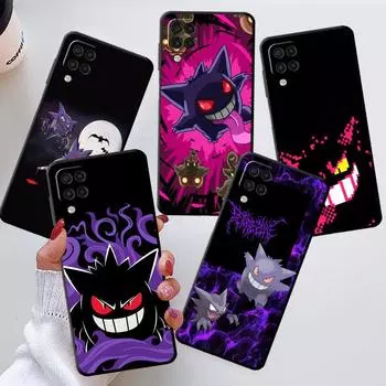 Милый чехол Pokemon Gengar для Samsung Galaxy A50 A70 M52 A30 A20s A20e A10 A40 A10s M51 M31 M30s черный чехол для телефона Samsung A60