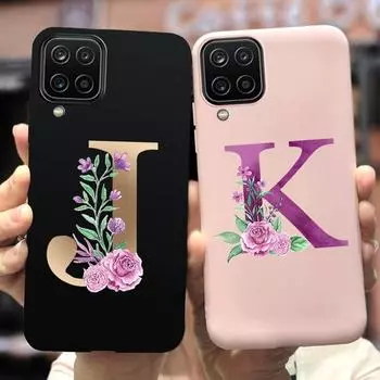 Милый чехол с буквами для Samsung Galaxy A12, чехол A42 A52 5G, мягкий тонкий чехол для Samsung A42 A52 5G A 12 42 52 SM-A426B, бампер For Galaxy A12