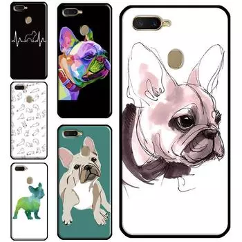 Милый чехол с французским бульдогом для OPPO A52 A72 A54 A74 A94 A1K A15 A83 A91 A5 A9 A31 A53 A53S A3S A5S, чехол для телефона OPPO A1K