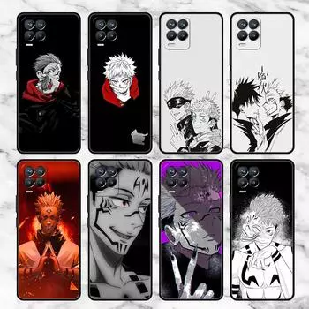 Милый чехол с изображением аниме Jujutsu Kaisen для Realme 8 C21y GT Neo 2 3 8i C21 7 C11 6 C12 C35 C3 GT 9 Pro C12, силиконовый чехол из ТПУ для телефона Realme 8i