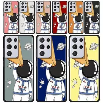 Милый чехол с изображением астронавта для Samsung Galaxy S21 S20 Ultra S10 Plus Lite S21 S20 Fe 5g S10e S9 S8 S7 Edge Shell Fundas For Samsung S10 Lite