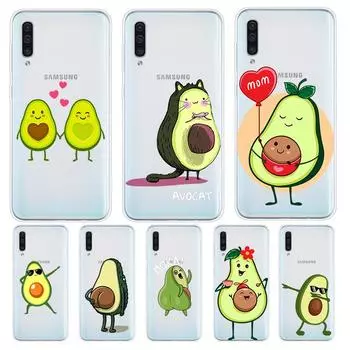 Милый чехол с изображением авокадо для Samsung Galaxy A90 A80 A70 A60 A50 A40 A30 A20S A20E A10 A10E A10S S8 S7 S6 Edge Samsung A90(5G)