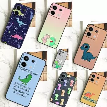 Милый чехол с изображением динозавра Tea-Rex для Xiaomi Redmi Note 13 12 10 9 8 11 Pro 12S 11S 10S 9S Remdi 13C 9C 10C 12C Cover Redmi Note 12 Pro 4G