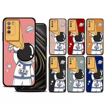 Милый чехол с изображением космонавта для Xiaomi Poco X3 Nfc X3 M3 Pro X3 F3 Gt F1, чехол для Mi 11t 10t Pro 9t 11 Note 10 Lite Civi For Mi 11 Lite 5G