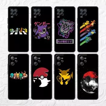 Милый чехол с изображением покемона Gengar для Realme 8 C21y GT Neo 2 3 8i C21 7 C11 6 C12 C35 C3 GT 9 Pro C12, силиконовый чехол для телефона из ТПУ Realme 8i