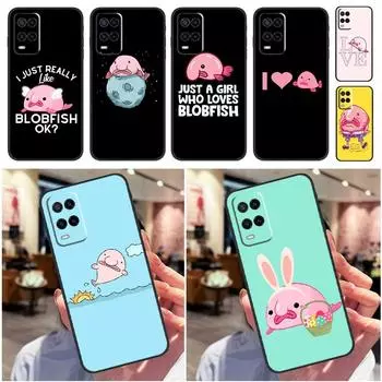 Милый чехол с изображением рыбы-капли для OPPO A15 A16 A3S A5S A5 A9 A31 A53 A52 A72 A83 A91 A93 A54 A74 A94, задняя крышка OPPO A5 2020