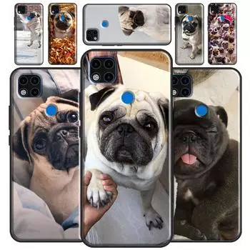 Милый чехол с изображением собаки-мопса для Xiaomi Redmi Note 11 Pro Note 10 Pro 9 8 7 9S 10S 11S, чехол для Redmi 10 9A 9C 9T Redmi 7